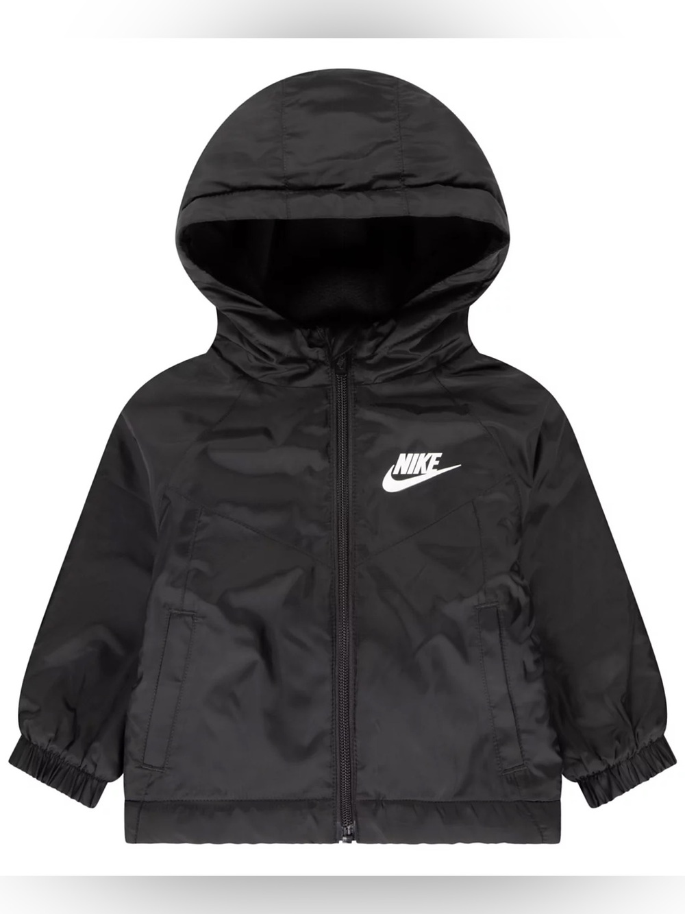 Toddler Nike Black Hooded Zip-Front Jacket